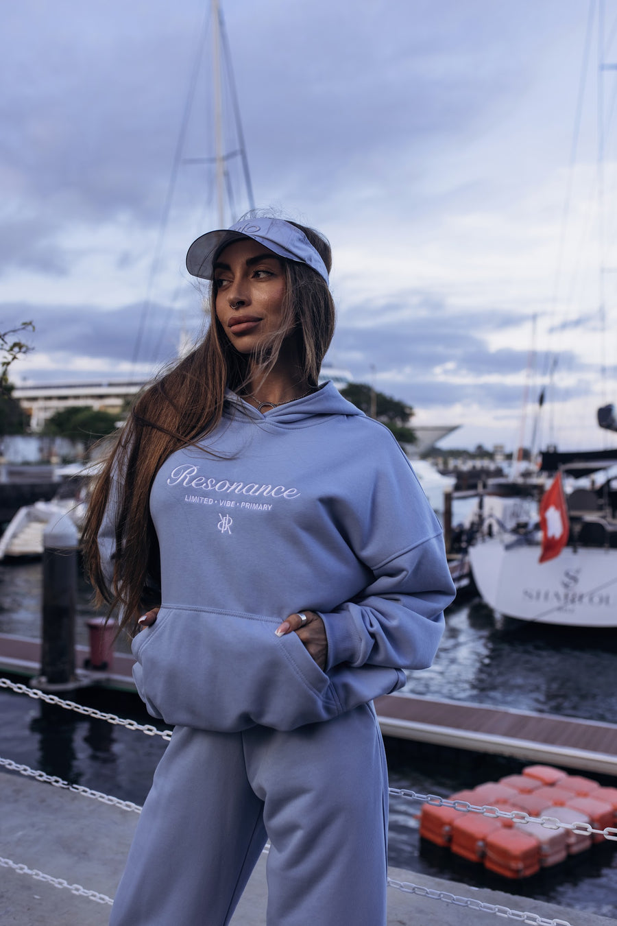 Hoodie VIBE Light Blue