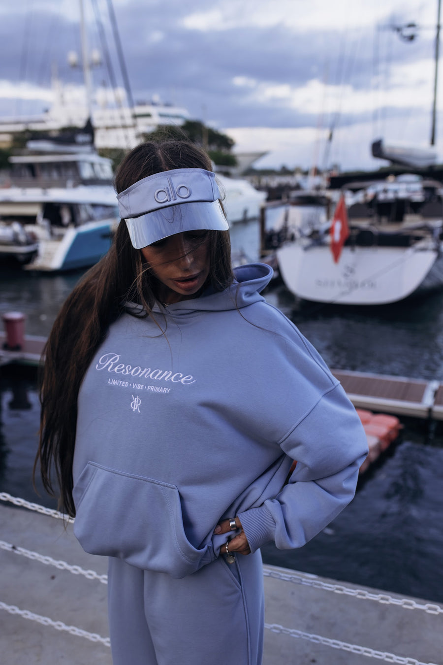 Hoodie VIBE Light Blue