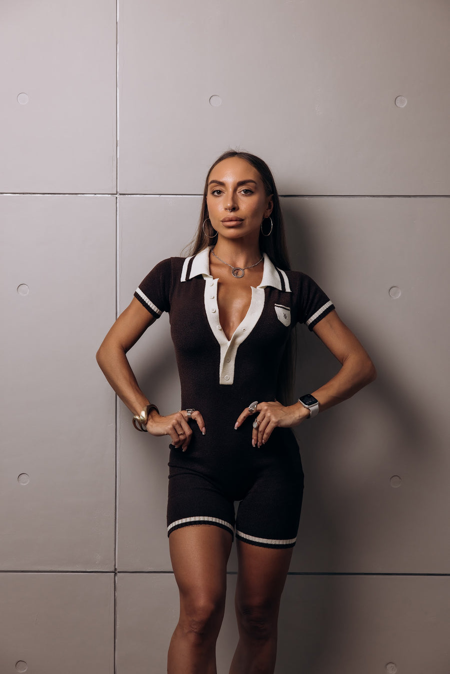 Jumpsuit Polo PARADISE Brown
